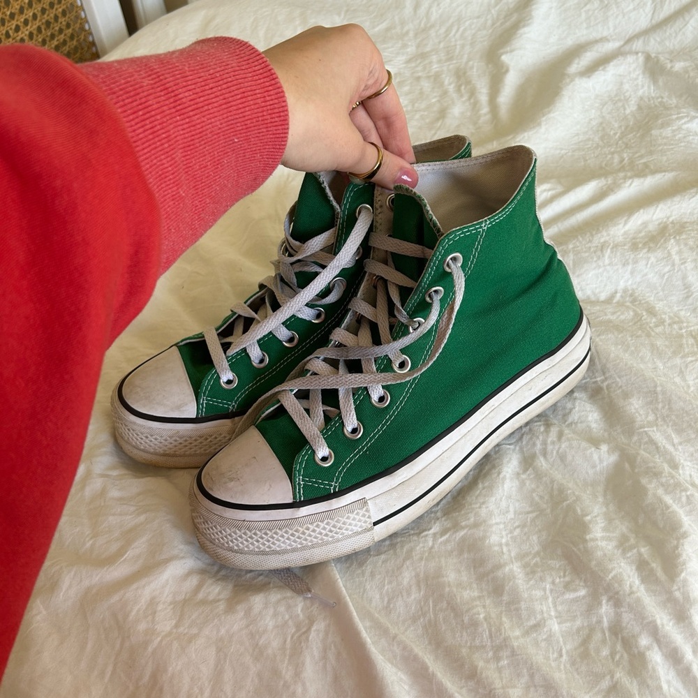 GREEN PLATFORM CONVERSE